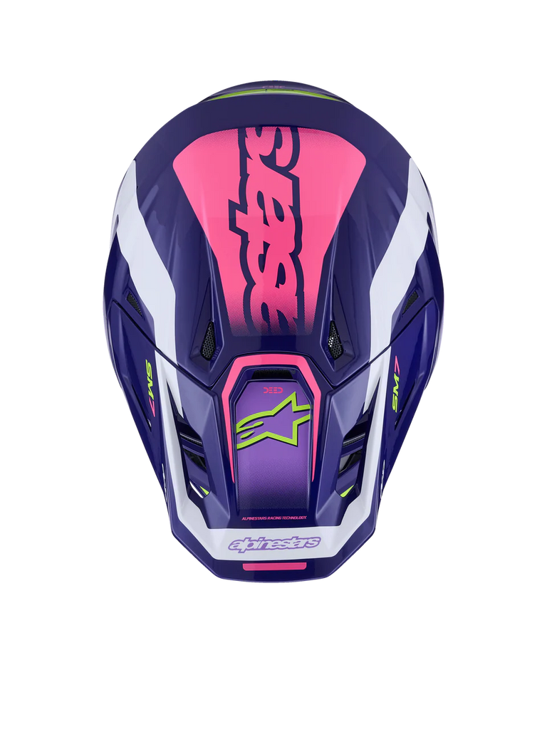SM7 DEED HELMET ECE06 - PURPLE/PINK