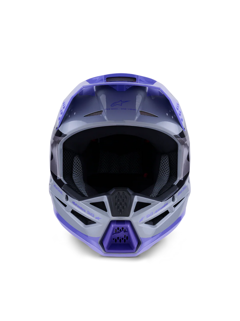 JETTSON SM3 YOUTH HELMET ECE06 - GRAY PURPLE/BLACK