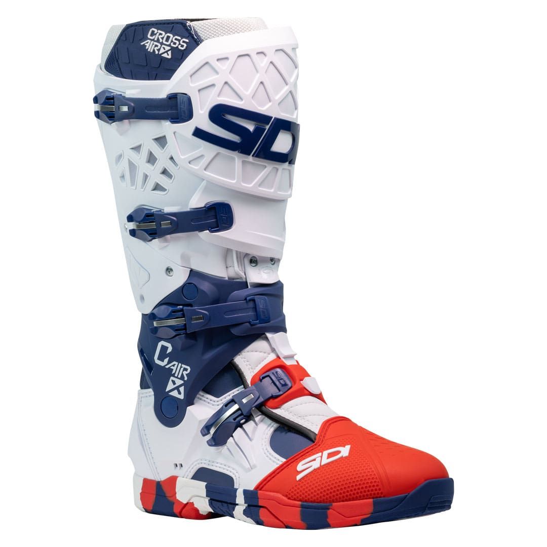 SIDI CROSSAIR X CE BOOTS WHITE/NAVY/RED