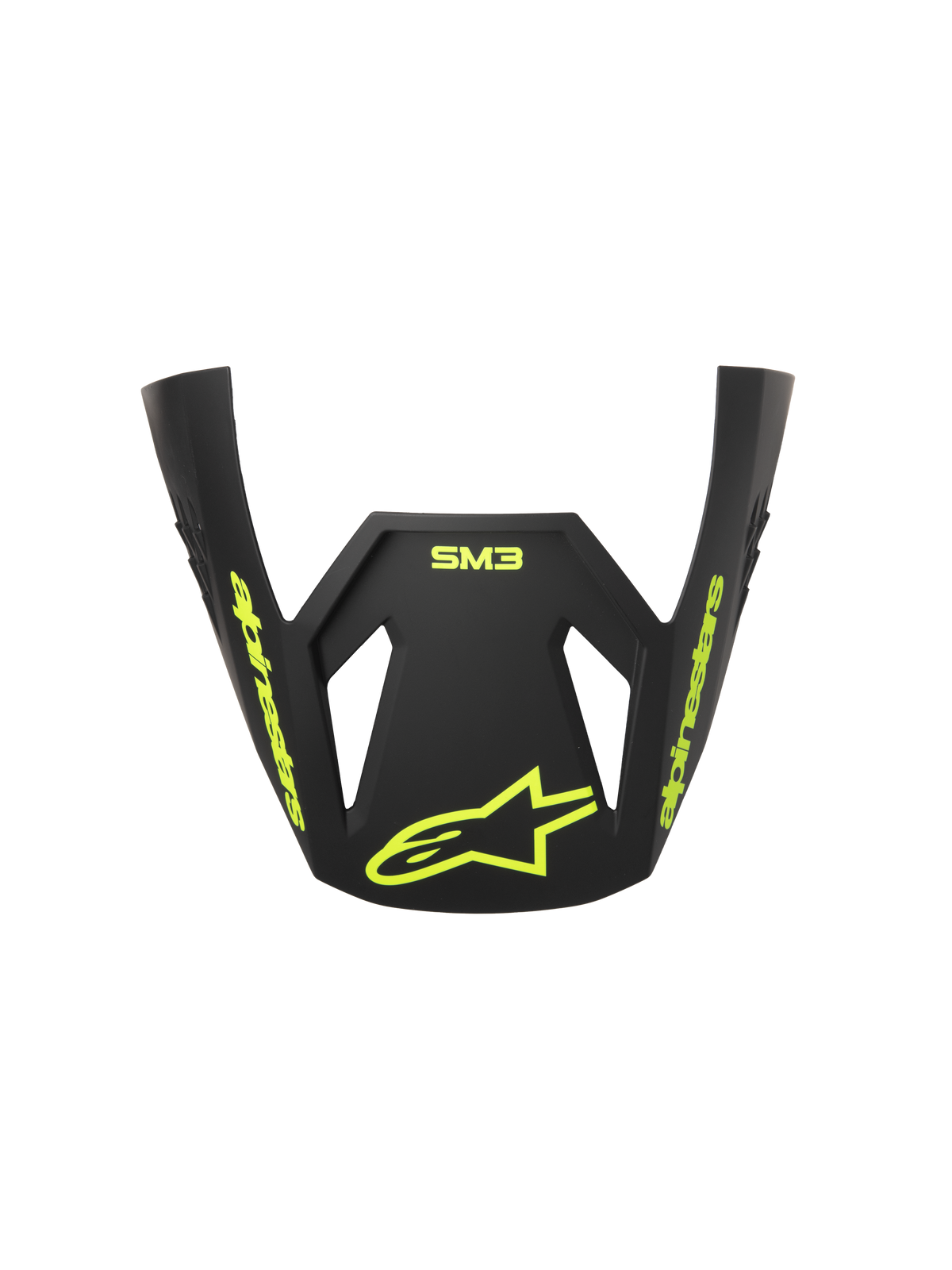 SM3 RADIUM VISOR ECE06 - GRAY/BLACK/YELLOW FL/ Alpinestars motocross kit