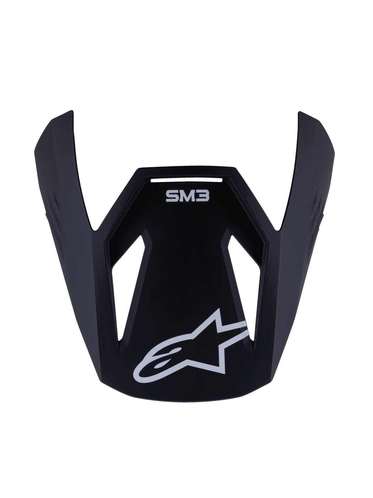 SM3 YOUTH SOLID VISOR ECE06 - BLACK Alpinestars motocross kit
