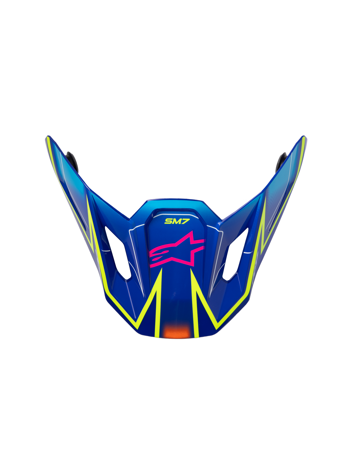 SM7 CAST VISOR ECE06 - BLUE/PINK/YELLOW FLUO Alpinestars motocross kit