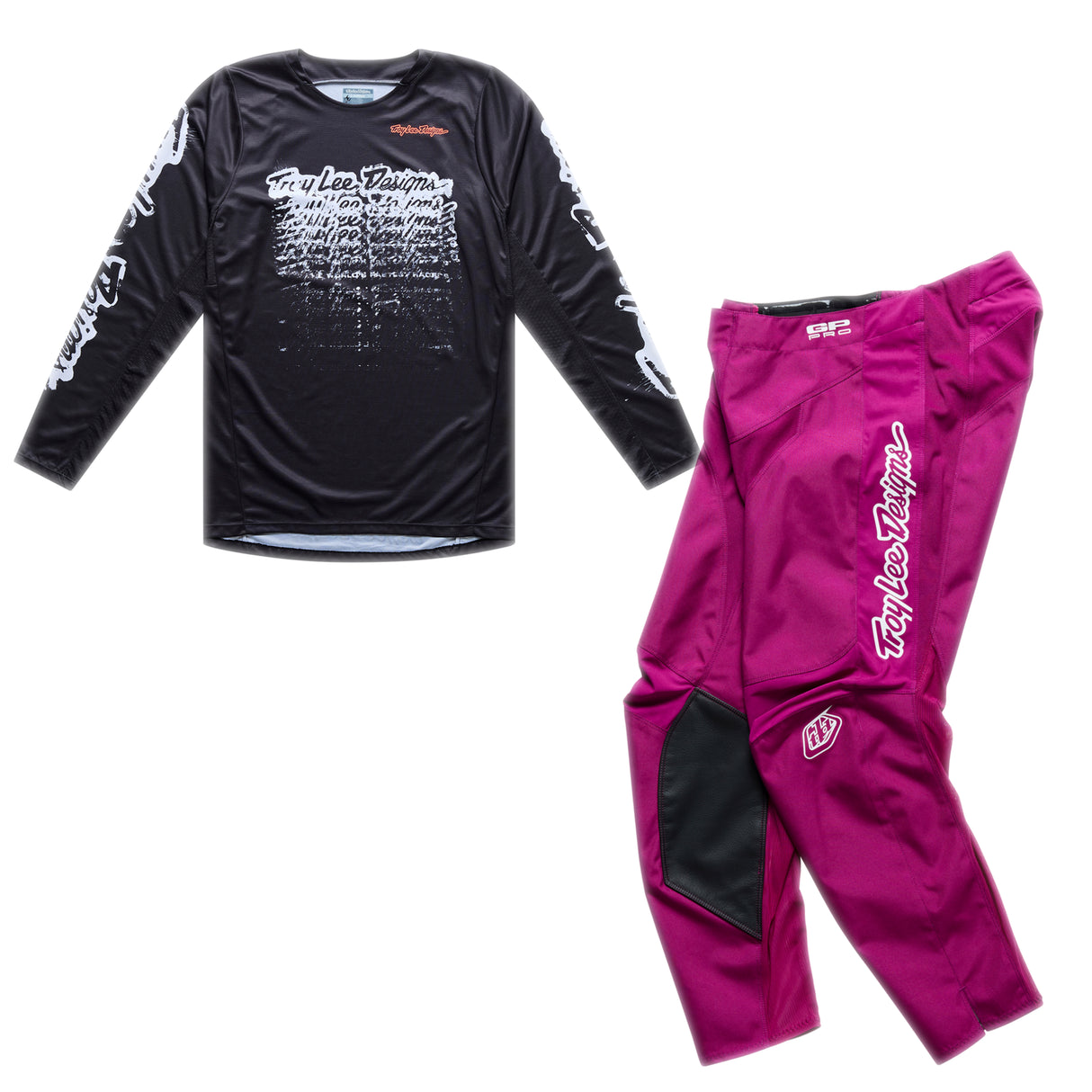 Troy Lee Designs GP Pro Kit Combo - Stamp Black / Fucshia