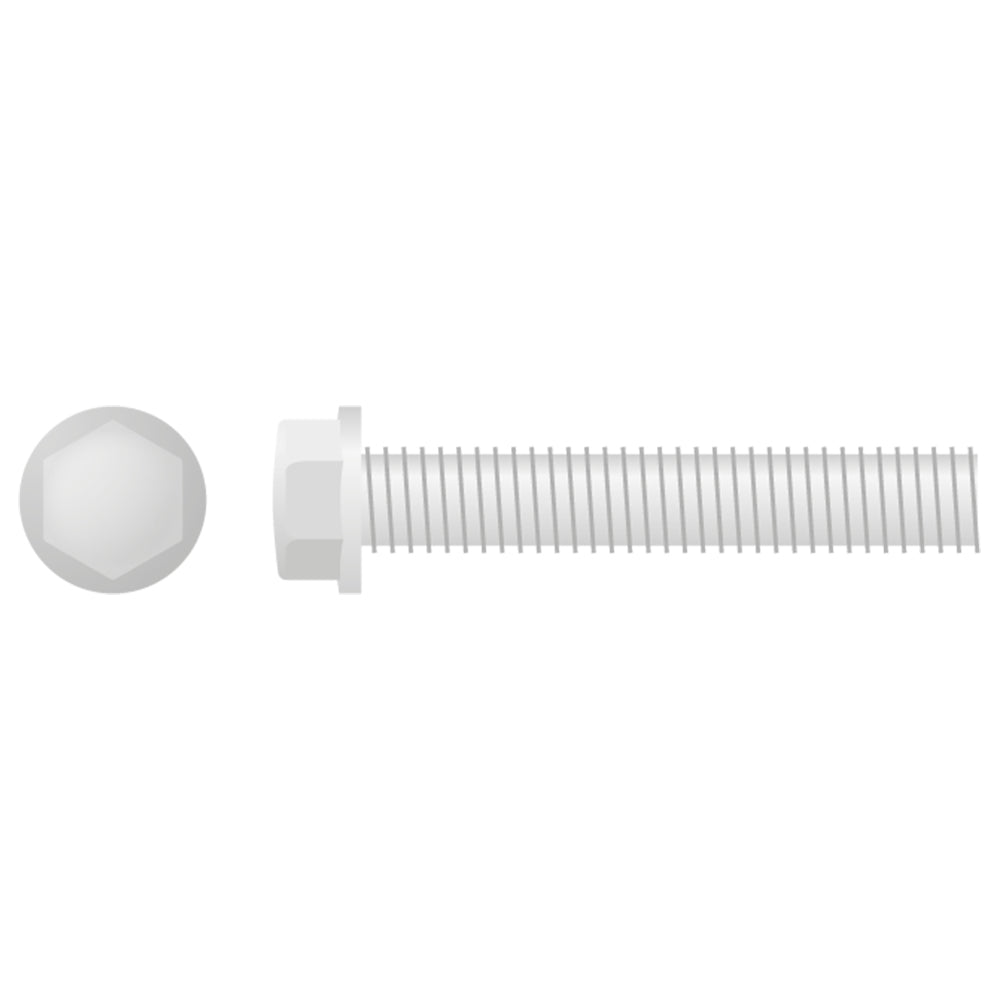 HEX HEAD FLANGE BOLT SMALL M6X1.0X35 8MM 10-PACK