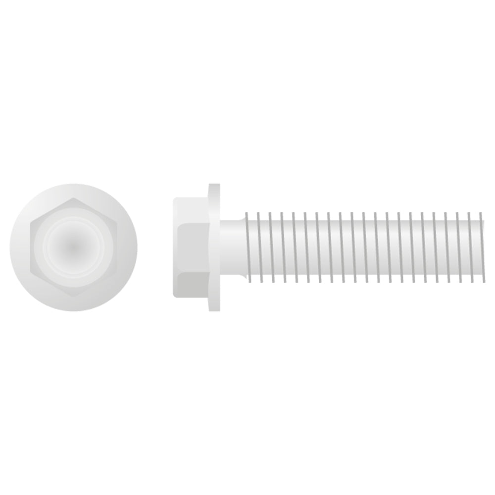 HEX HEAD LOW PROFILE FLANGE BOLT M8X1.25X30 10MM 10-PACK