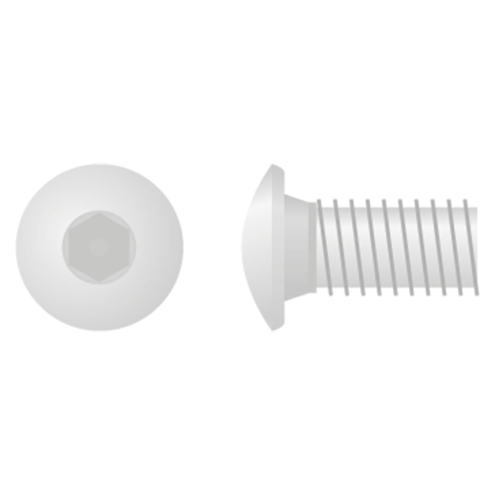 BUTTON HEAD ALLEN BOLT M6X1.0X12 10MM 10-PACK