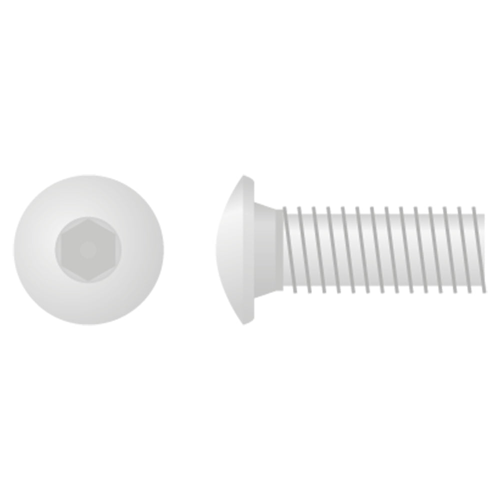 BUTTON HEAD ALLEN BOLT M6X1.0X16 10MM 10-PACK