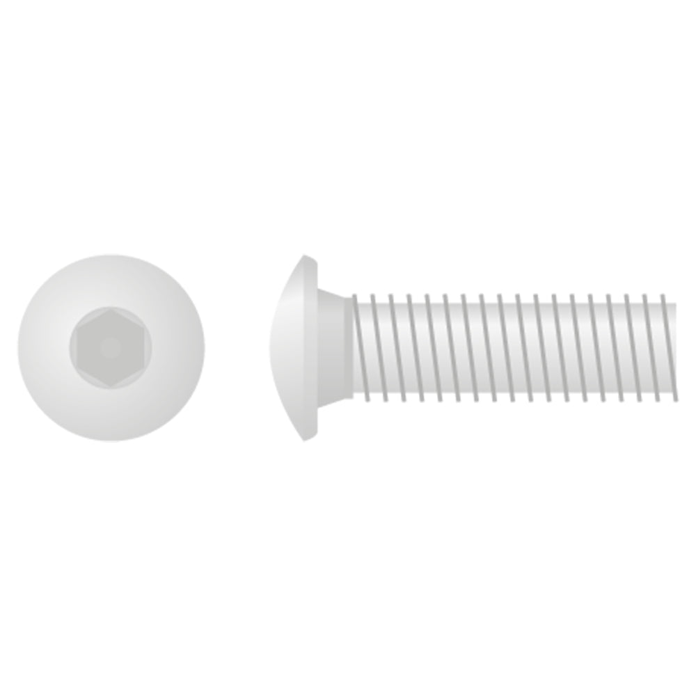 BUTTON HEAD ALLEN BOLT M6X1.0X20 10MM 10-PACK