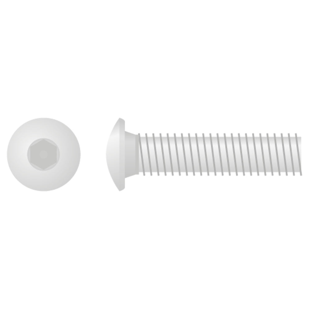 BUTTON HEAD ALLEN BOLT M6X1.0X25 10MM 10-PACK