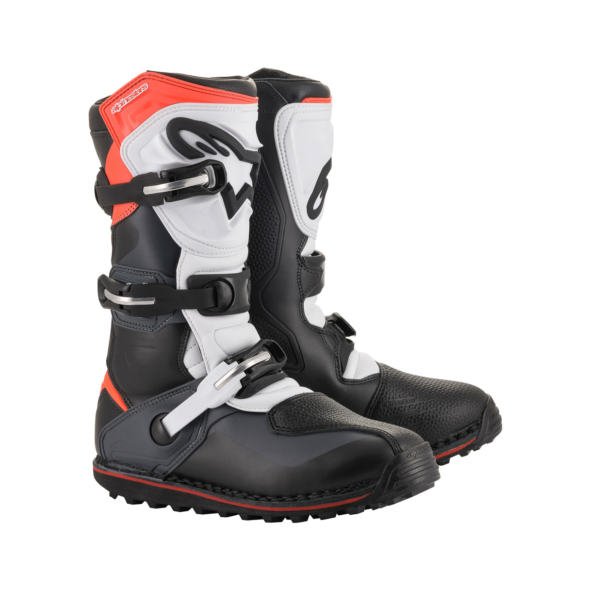 Alpinestars Tech T - Black Gray Red Fluo