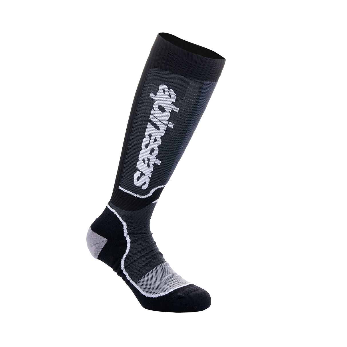 Alpinestars Youth MX Plus Socks Black White - M-L (US 3-6 / EU 34-38)