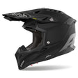 Airoh Aviator 3 Full Carbon Matt MX Helmet 22:06 in matte black finish, lightweight motocross helmet with advanced ventilation and safety features