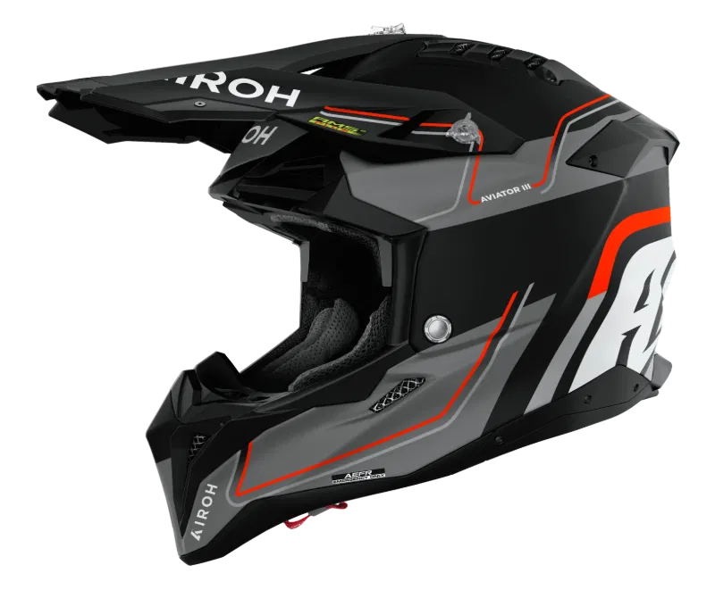 Airoh Aviator 3 Leader Orange Matt MX Helmet
