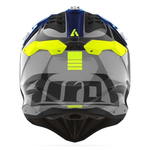 Aviator 3 Push Blue Gloss MX Helmet 22:06