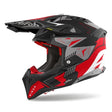 Airoh Aviator 3 Spin Red Matt MX Helmet 22:06 with modern motocross design and matte red finish