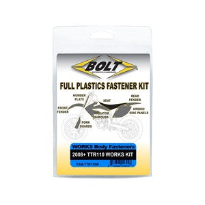BOLT HARDWARE PLASTIC FASTENER KIT YAMAHA TTR110 08-25
