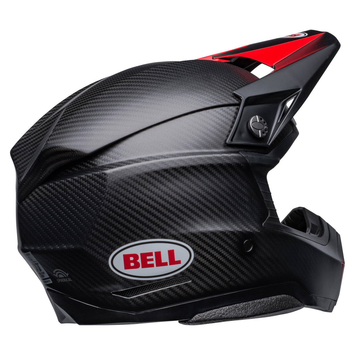 Bell 2025 Moto-10 Spherical (Satin/Gloss Black Red)