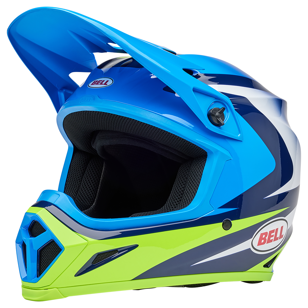 Bell 2025 MX-9 MIPS (Jackal Blue/Hi-Viz Yellow)