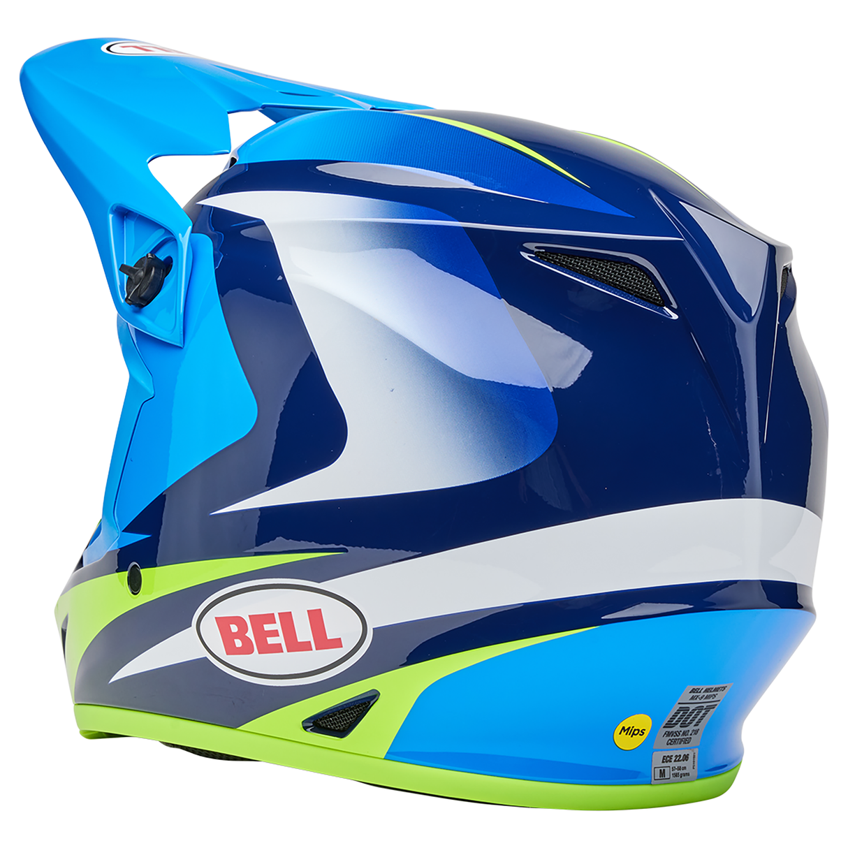 Bell 2025 MX-9 MIPS (Jackal Blue/Hi-Viz Yellow)