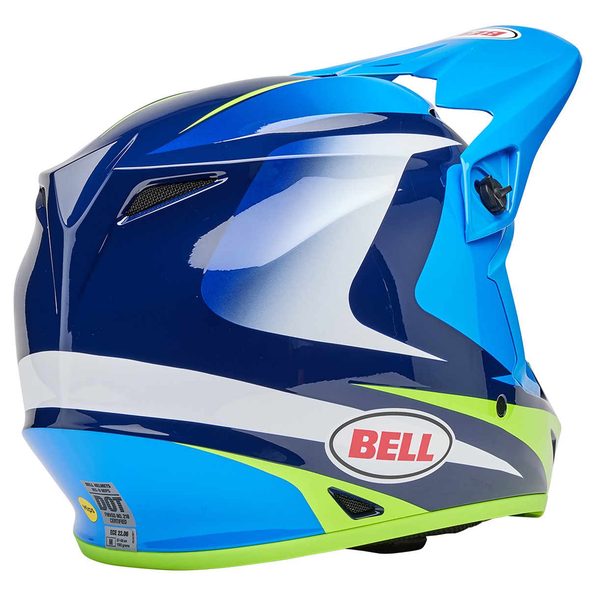 Bell 2025 MX-9 MIPS (Jackal Blue/Hi-Viz Yellow)