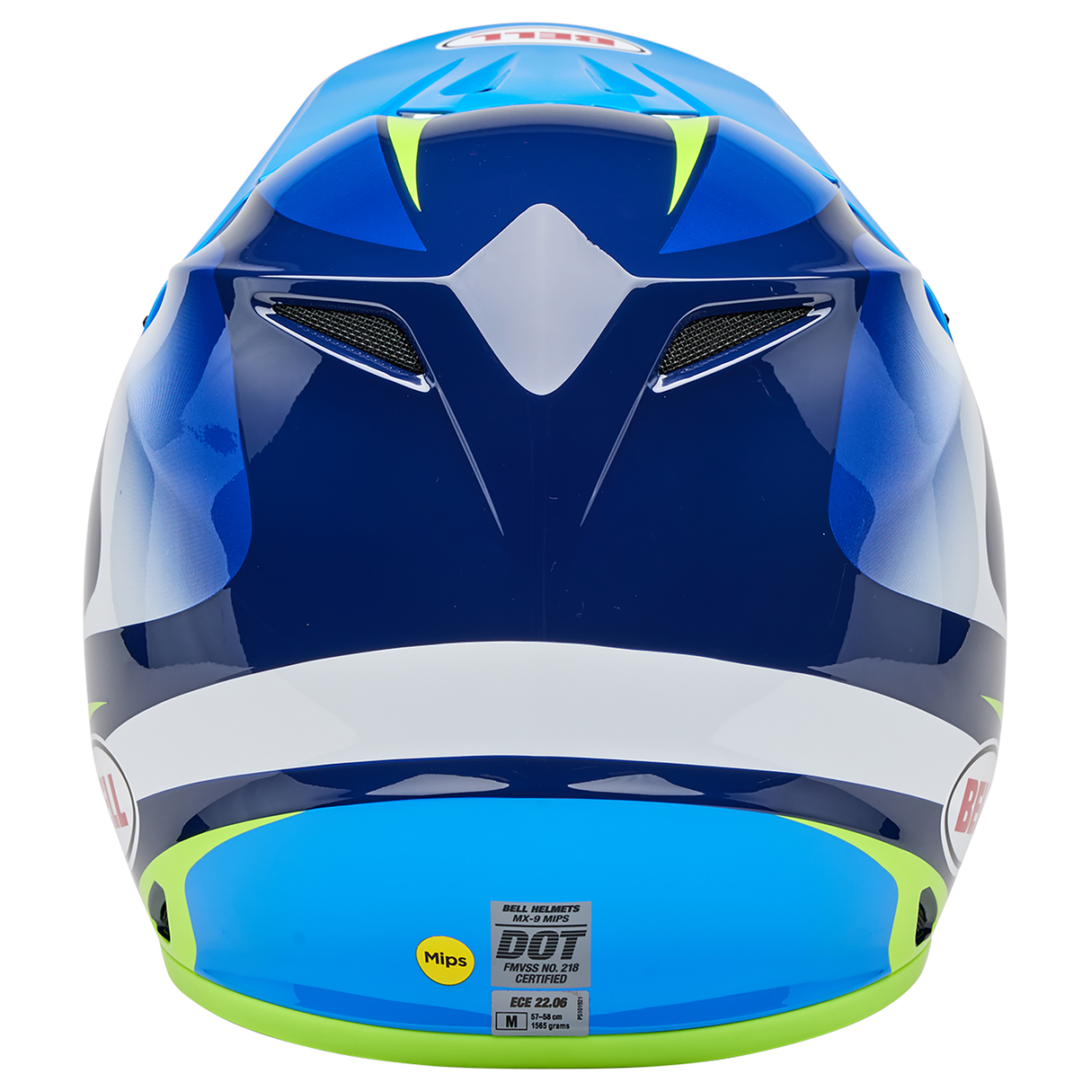 Bell 2025 MX-9 MIPS (Jackal Blue/Hi-Viz Yellow)