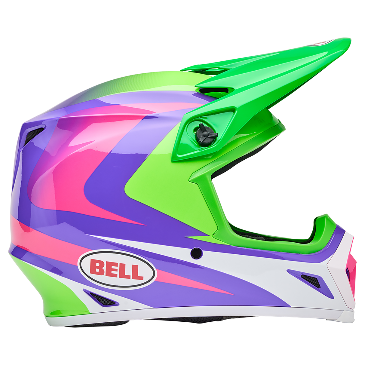 Bell 2025 MX-9 MIPS (Jackal Hi-Viz Green/Purple)