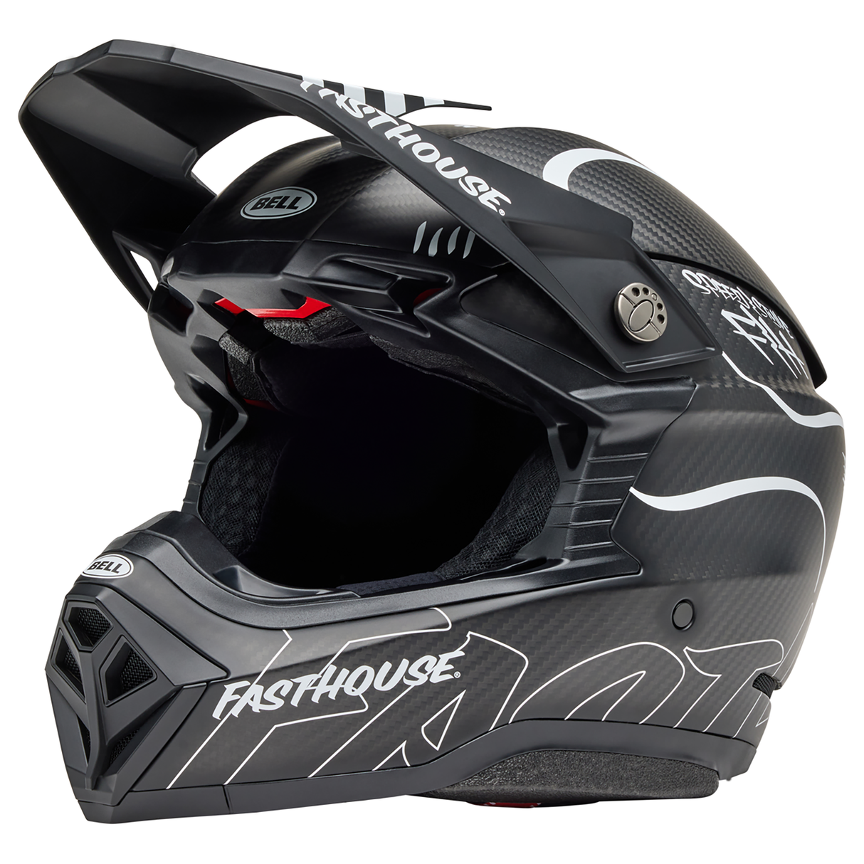 Bell 2025 Moto-10 Spherical (Fasthouse Raven Matte Black/White)