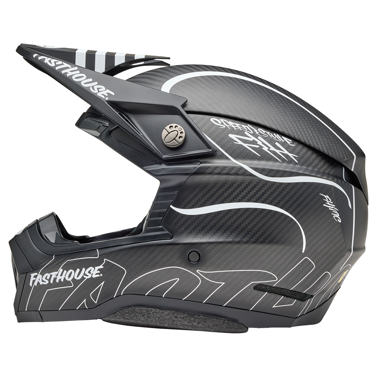 Bell 2025 Moto-10 Spherical (Fasthouse Raven Matte Black/White)