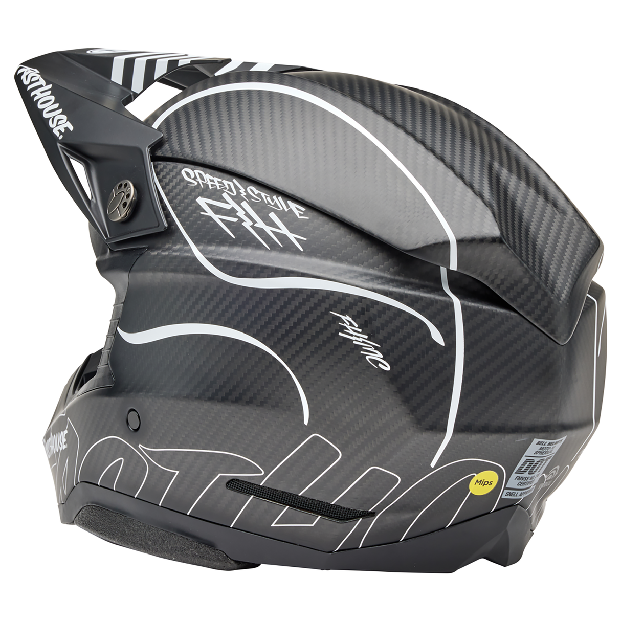 Bell 2025 Moto-10 Spherical (Fasthouse Raven Matte Black/White)