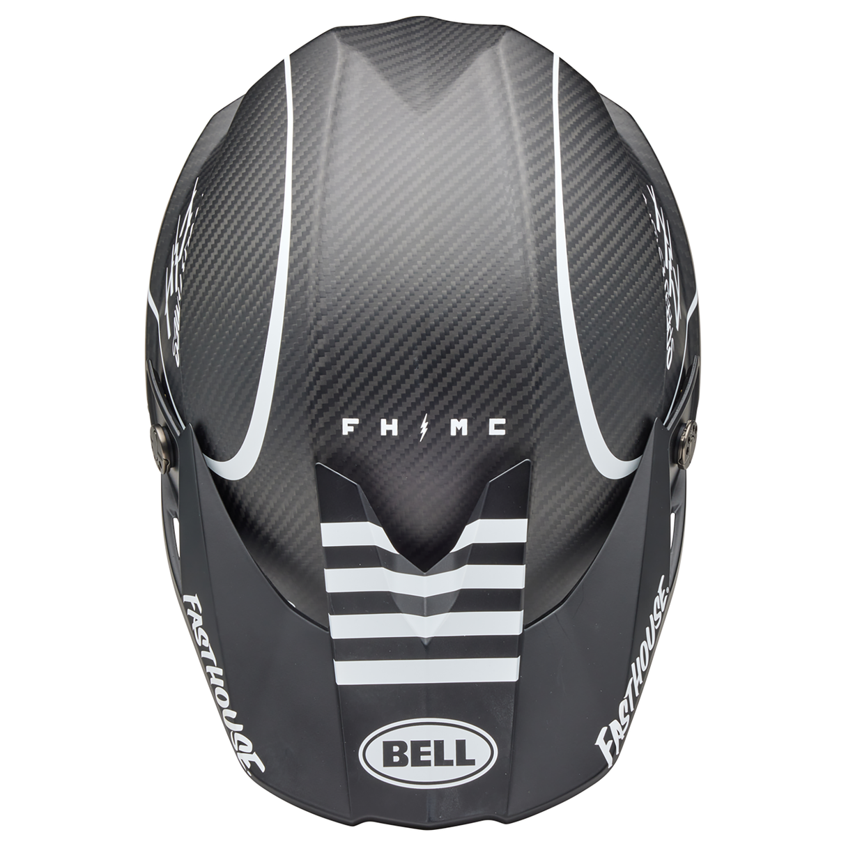 Bell 2025 Moto-10 Spherical (Fasthouse Raven Matte Black/White)
