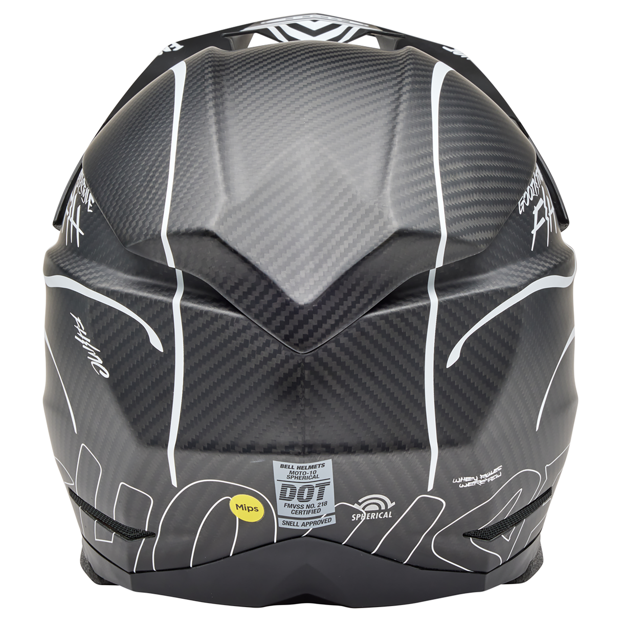 Bell 2025 Moto-10 Spherical (Fasthouse Raven Matte Black/White)