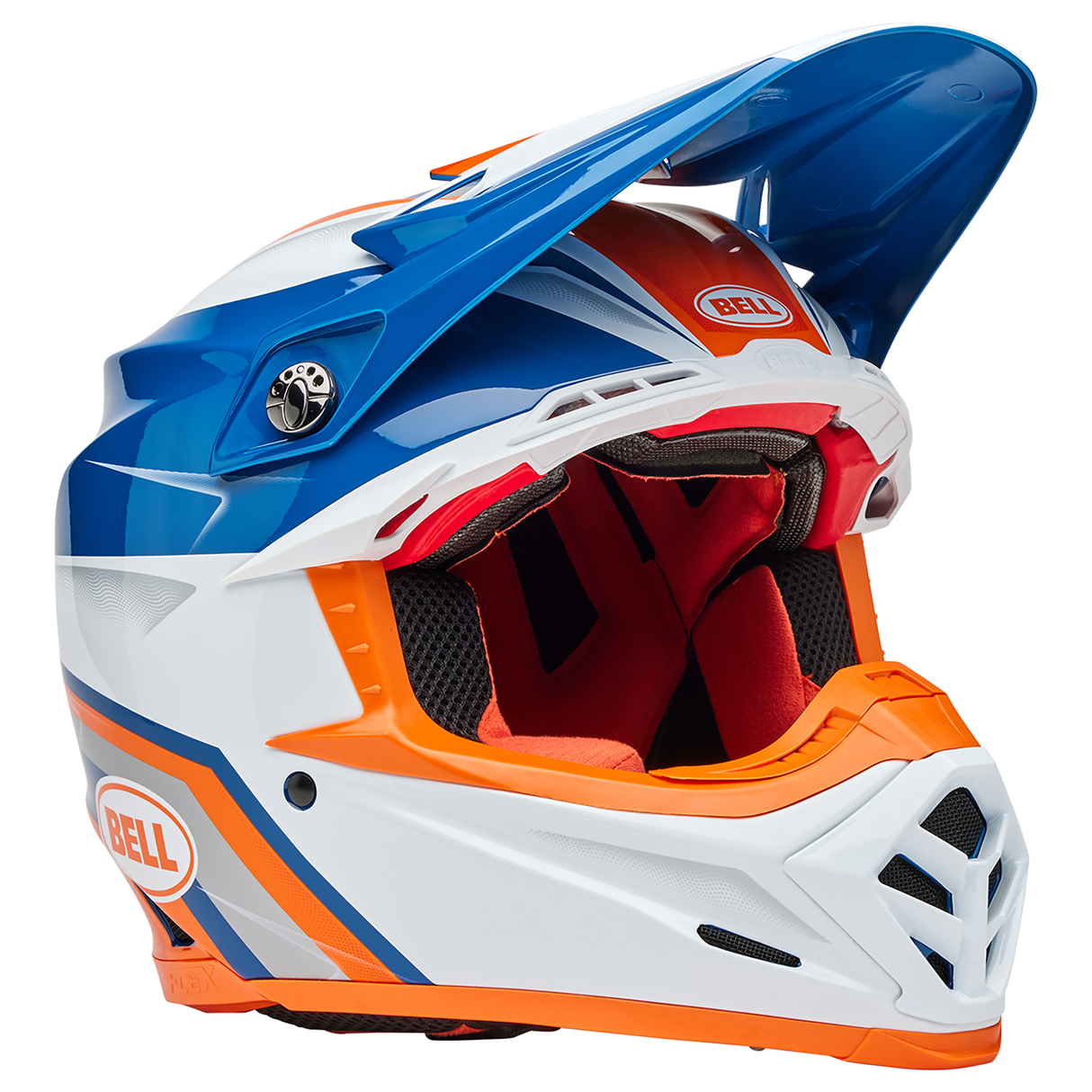Bell 2025 Moto-9S Flex (Merchant Orange/Blue)