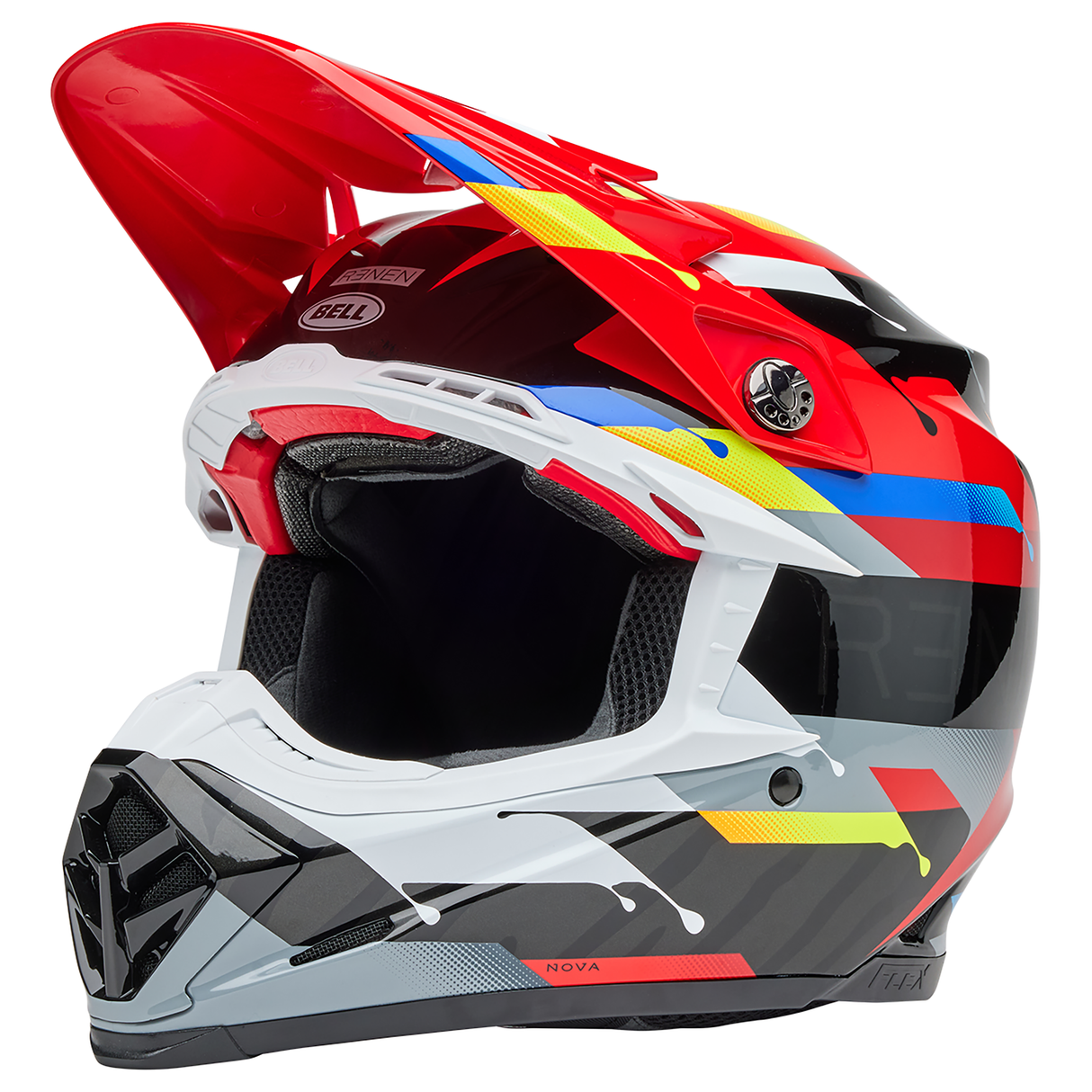 Bell 2025 Moto-9S Flex (Renen Nova Black/Red)