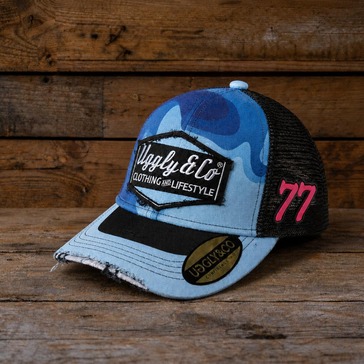 Two Stroke Smoker Blue Trucker Cap