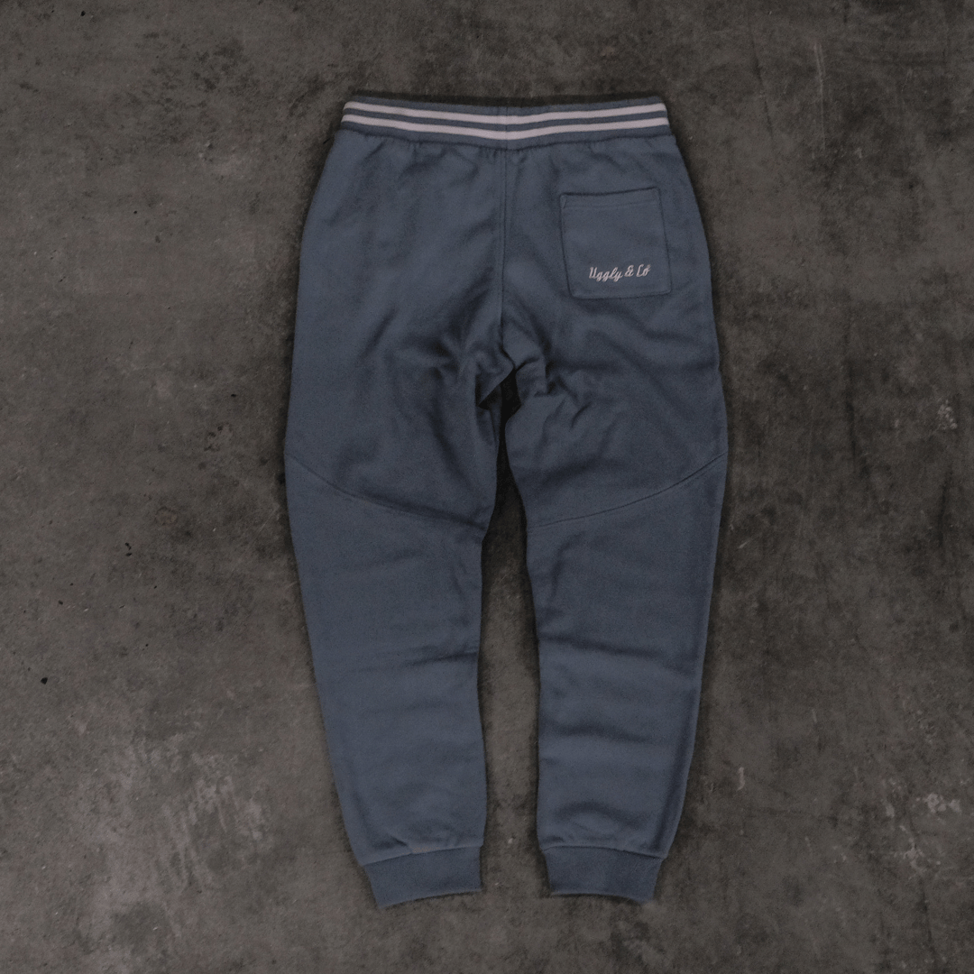 Vintage Steel Blue Diamond Heavyweight Joggers