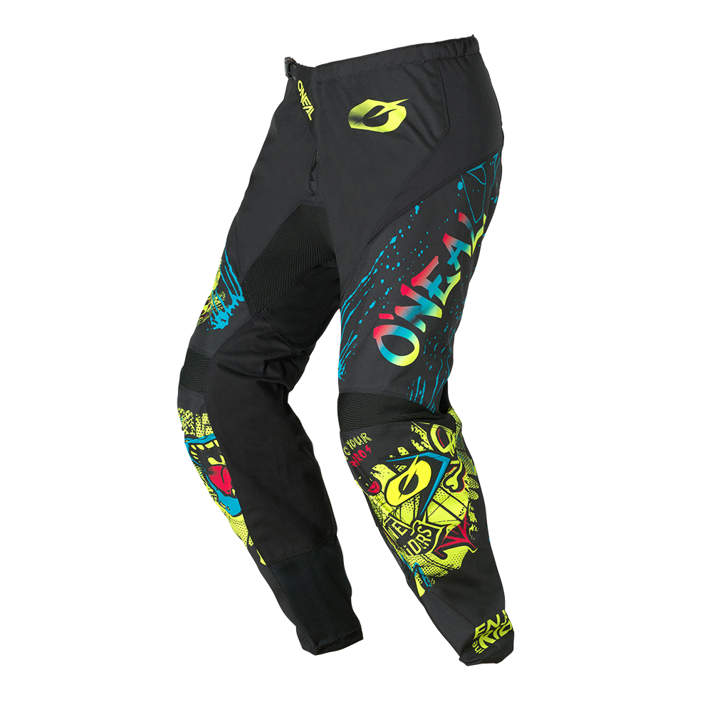 ELEMENT Youth Pants RANCID black/neon yellow