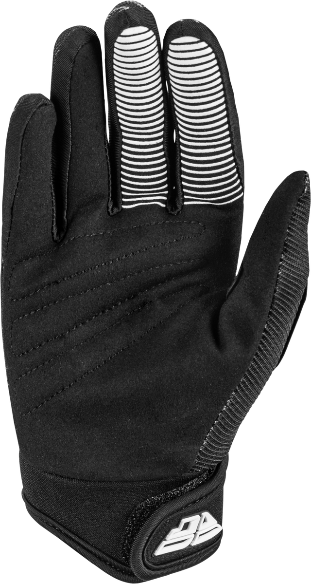 F-16 2026 Youth Gloves - Black/White
