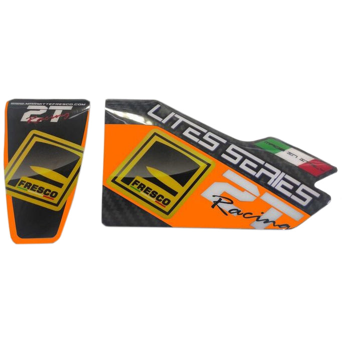 Fresco Exhaust Silencer Sticker (Orange)