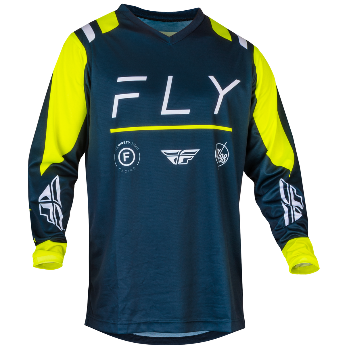 Fly Racing 2024 F-16 Jersey (Navy/Hi-Viz/White)