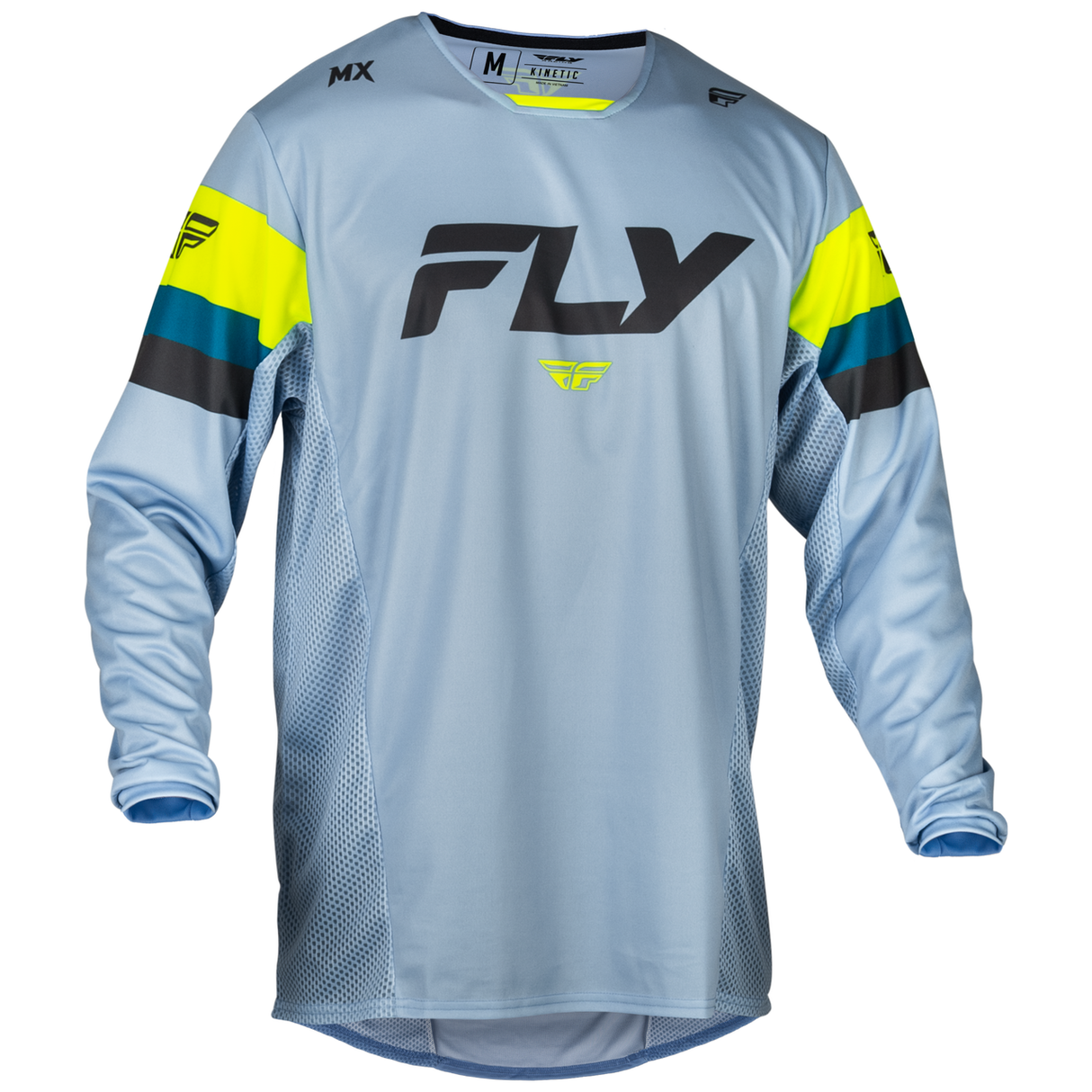 Fly Racing 2024 Kinetic Prix Jersey (Ice Grey/Charcoal/Hi-Viz)