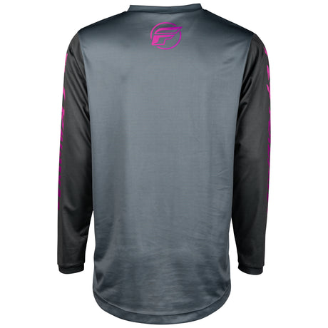 Fly Racing 2024 Youth F-16 Jersey (Grey/Charcoal/Pink)
