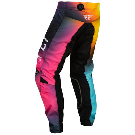 FLY RACING FLY 2024 YOUTH KINETIC PRODIGY FUSCHIA ELECTRIC BLUE HI-VIZ PANTS