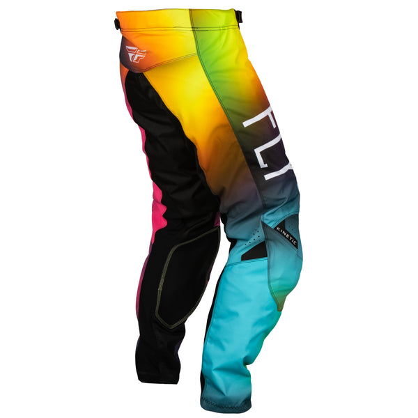 FLY RACING FLY 2024 YOUTH KINETIC PRODIGY FUSCHIA ELECTRIC BLUE HI-VIZ PANTS