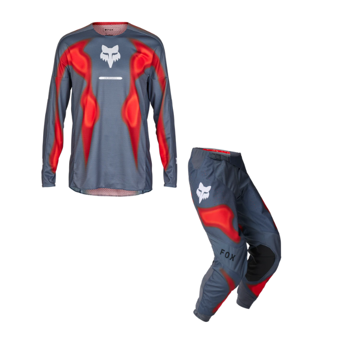 FOX 360 VOLATILE GREY/RED KIT COMBO
