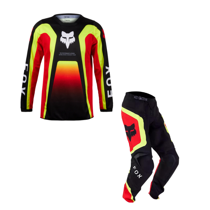 FOX YOUTH 180 BALLAST BLACK/RED KIT COMBO