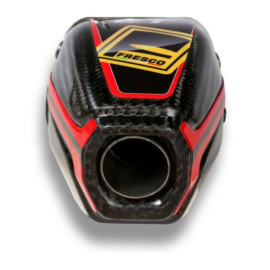 Fresco Standard Silencer Carbon End Cap (Inc. Rivets & Decal)