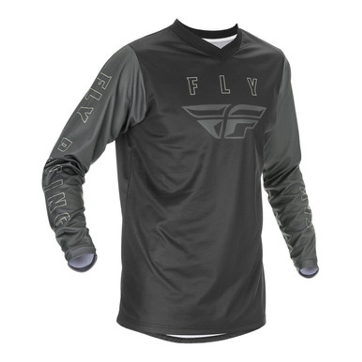 Fly Racing F-16 Youth Jersey (Black/Grey)