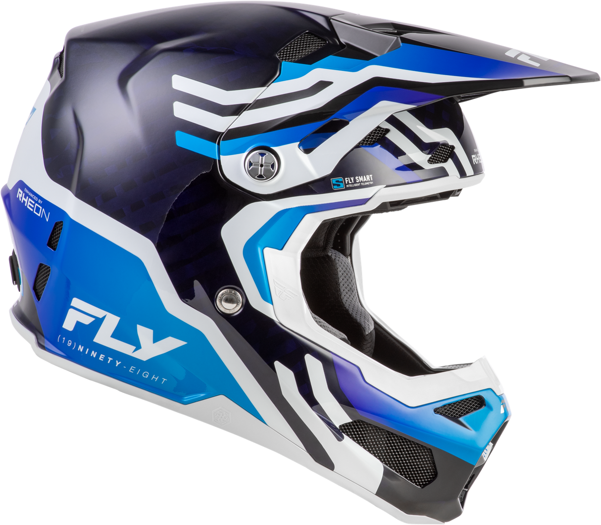 Formula S Byte Carbon Helmet  - Carbon/Blue/White