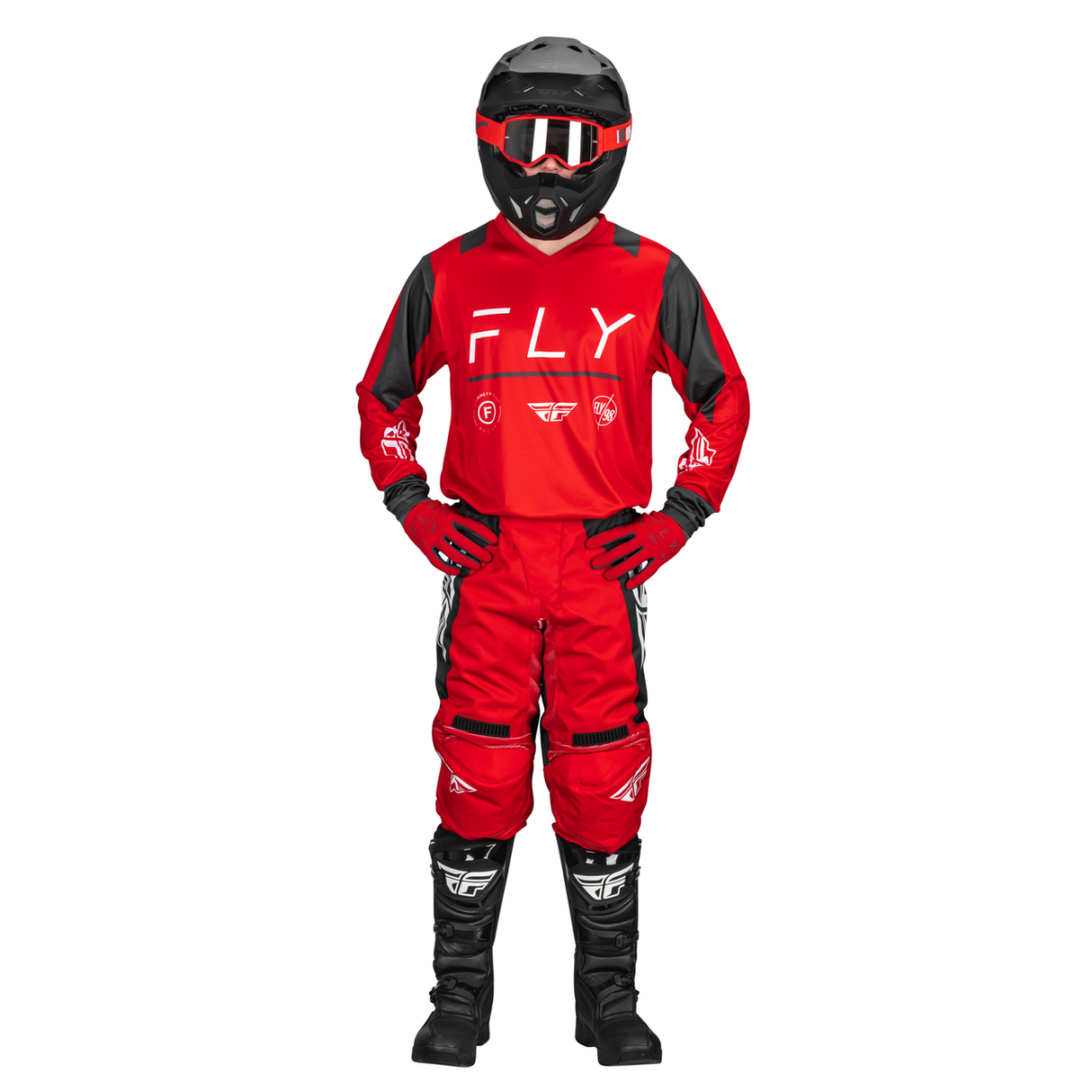 Fly Racing 2024 F-16 Jersey (Red/Charcoal/White)