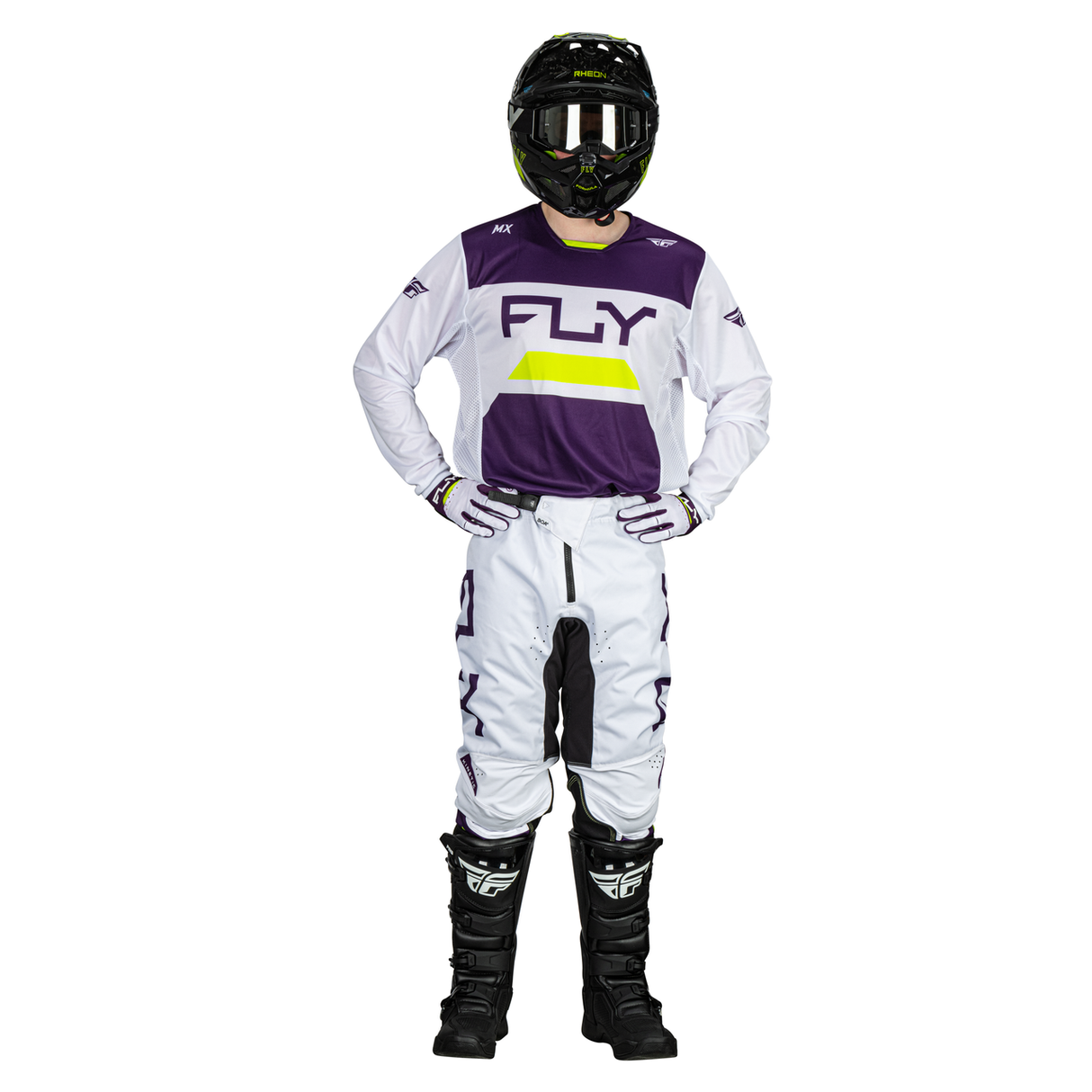 Fly Racing 2024 Kinetic Reload Pants (Deep Purple/White/Hi-Viz)